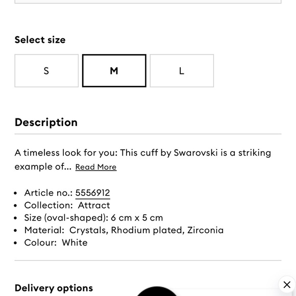 Swarovski Cuff Bracelet - Picture 9 of 10